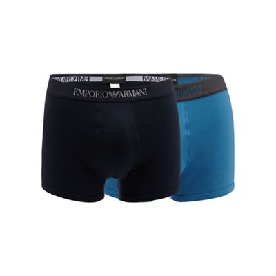 Pack of two blue and navy trunks